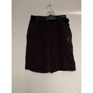 BOSS Hugo Boss Mens Black Cotton Blend Sweat Shorts Gold Logo Size S